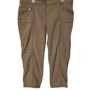 Chico's brown crop pants